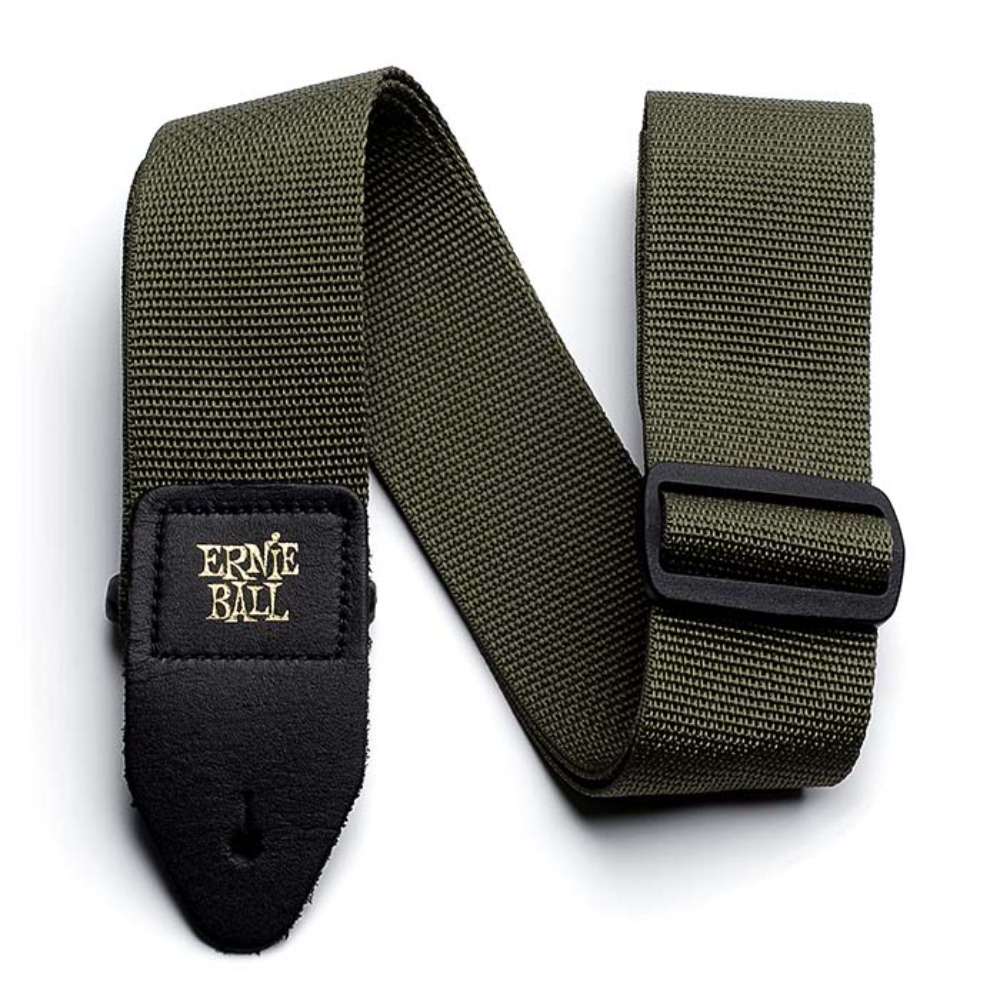 어니볼 폴리프로 멜빵 올리브색 폴리프로 스트랩 Ernieball Polypro Strap Olive 나일론+끝부분가죽