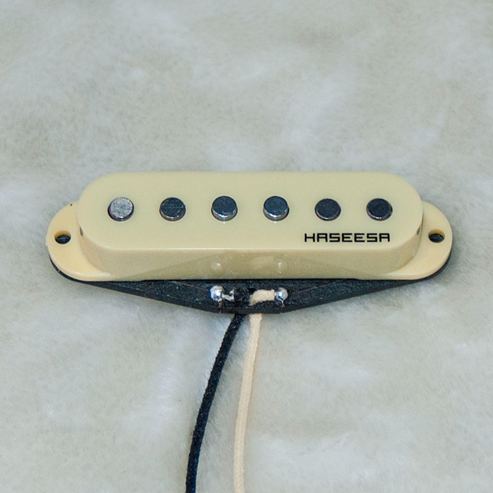 하세이사 HSSE7B 싱글픽업 브리지 에이지드화이트색 블랙코일 Haseesa HSS-E7B Blackcoil Singlepickup Bridge Agedwhitecover 스트랫픽업