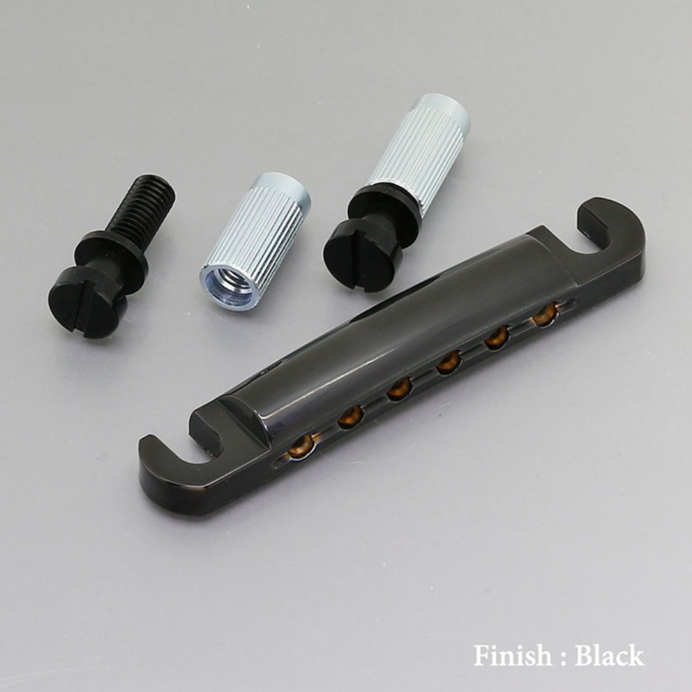 고또 GE101A B 알루미늄 테일피스 검정색 Gotoh GE101A-B Aluminum Tailpieces Black