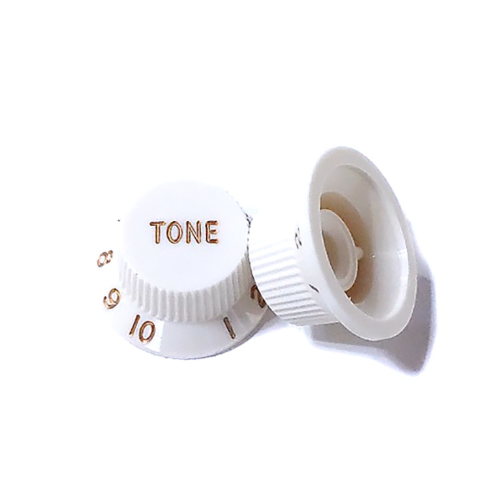 MSE STKN500T-PARCH-AK 스트라토캐스터 톤노브 파치먼트색 1개 펜더호환 스트랫노브 Stratocaster Tone Knob Parchment (1) 모든스플릿샤프트포텐셔미터용