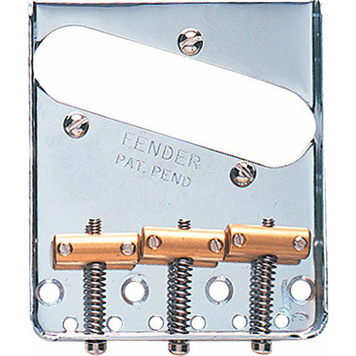 펜더 아메리칸빈티지 텔레캐스터 브리지 크롬색 Fender 3-SADDLE AMERICAN VINTAGE TELECASTER® BRIDGE ASSEMBLY Chrome 텔레브리지 099-0806-100,0990806100