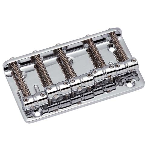 고또 205B-5 C 5현베이스브리지 크롬색 Gotoh 205B-5-C Chrome Bass  Bridge 18mm피치,스틸플레이트,브라스새들