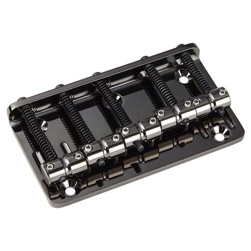 고또 205B-5 CK 5현베이스브리지 코스모블랙색 Gotoh 205B-5-CK Cosmo Black Bass  Bridge 18mm피치,스틸플레이트,브라스새들