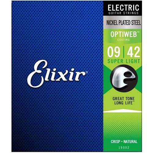 엘릭서 19002 옵티웹 일렉줄 942 슈퍼라이트 Elixir Optiweb Electric Super Light 9-42 9,11,16,24,32,42