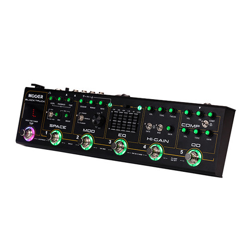 무어오디오 블랙트럭 하이게인 기타멀티이펙터 Mooeraudio BlackTruck HI-Gain Hybrid Multi Effects Unitj 케이스,아답터포함