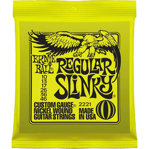 어니볼 2221 레귤러슬링키 1046 니켈와운드 일렉기타줄 Ernieball Regular Slinky 10-46 Nickel Wound 10,13,17,26,36,46