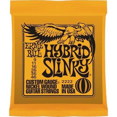 어니볼 2222 하이브리드슬링키 946 니켈와운드 일렉기타줄세트 Ernieball Hybrid Slinky 9-46 Nickel Wound 9,11,16,26,36,46