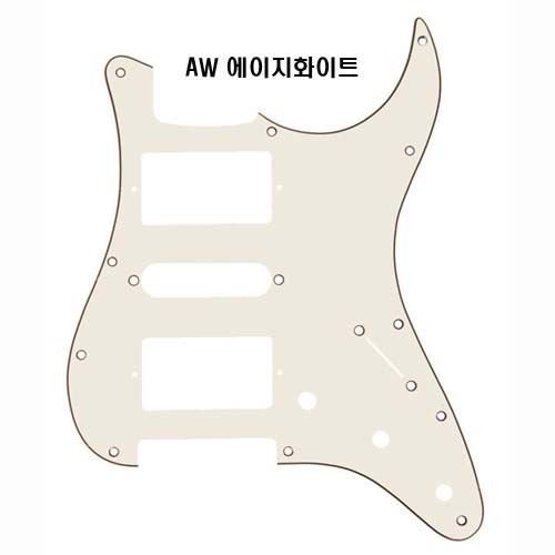 뮤즈텍 펜더 아메리칸시리즈 스트라토캐스터 HSH 픽가드 호환품 11홀 Muztek Fender American Series Strat HSH Pickguard 11hole MPGAMHSH MPG-AM HSH 색상옵션