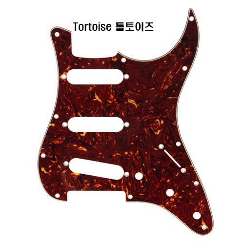 뮤즈텍 펜더 아메리칸시리즈 스트라토캐스터 SSS 픽가드 호환품 11홀 Muztek Fender American Series Strat SSS Pickguard 11hole MPGAMSSS MPG-AM SSS 색상옵션