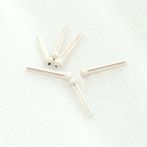 MSE BPT6IV 브리지핀 터스크 아이보리색 6개 BPT-6 IV Bridge Pin Ivory (6) 검정Dot