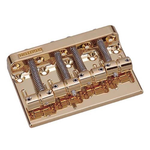 고또 201B-4 GG 4현 베이스브리지 금색 Gotoh 201B-4-GG 4Bass Bridge Gold 19mm피치,징크플레이트,브라스새들