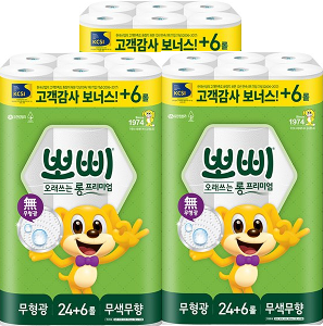 [016810] 뽀삐 오래쓰는 롱프리미엄 30mx30롤(2겹)x3