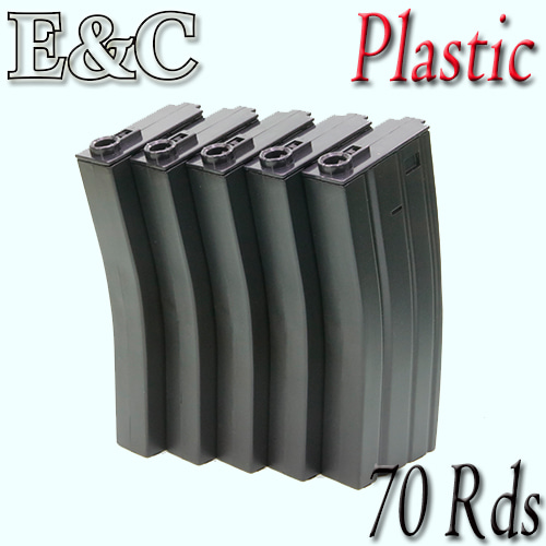 E&amp;C Plastic Magazine / 70 Rds (5 pcs) BK