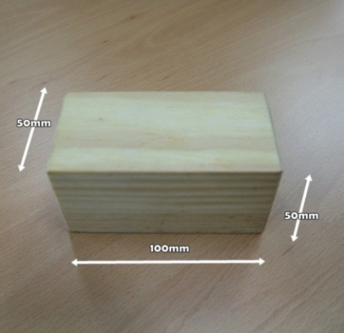 나무토막(100x50x50mm)