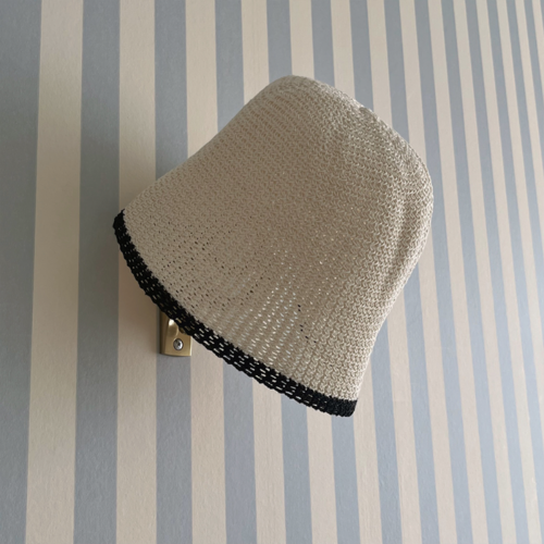 러블리 자외선 라탄 배색 휴가철 바캉스 벙거지 여름 휴가룩 모자 버킷햇 4color