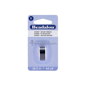 Beadalon Nymo 나일론사 (Black)