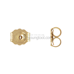 14K 옐로우 골드필드 나비클러치 장식 (4.6 x 3.8 mm)