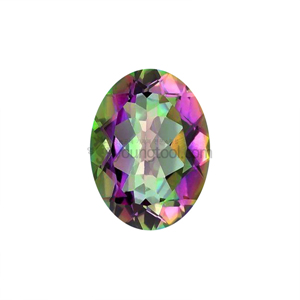 그린 미스틱 토파즈 (Faceted Azotic® Green Mystic™ Topaz/Oval)