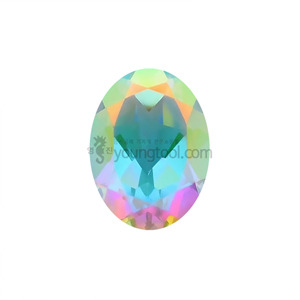 머큐리 미스트 토파즈 (Faceted Azotic® Mercury Mist Topaz/Oval)