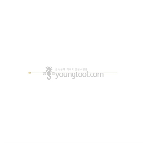 [수입구매대행] 14K 옐로우 골드필드 볼핀 장식 (0.30T x 25.4 mm)