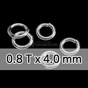 은 ㅇ링 장식 (0.8T x 4.0 mm)