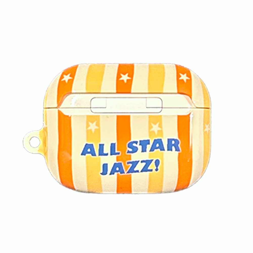 [AirPods Glossy Hard Case] Inner peace All-Star Jazz Orange