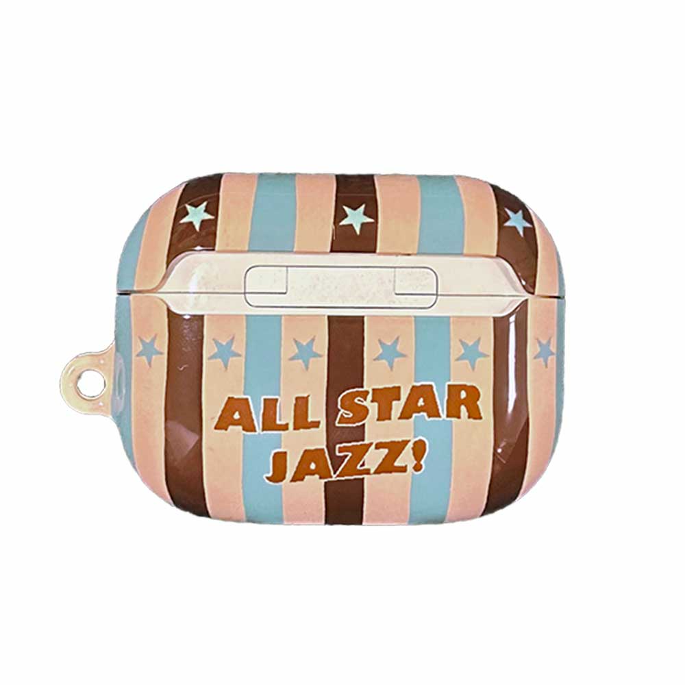 [AirPods Glossy Hard Case] Inner peace All-Star Jazz Brown