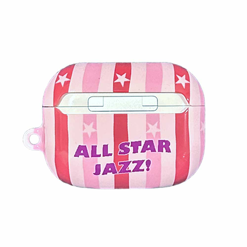 [AirPods Glossy Hard Case] Inner peace All-Star Jazz Pink