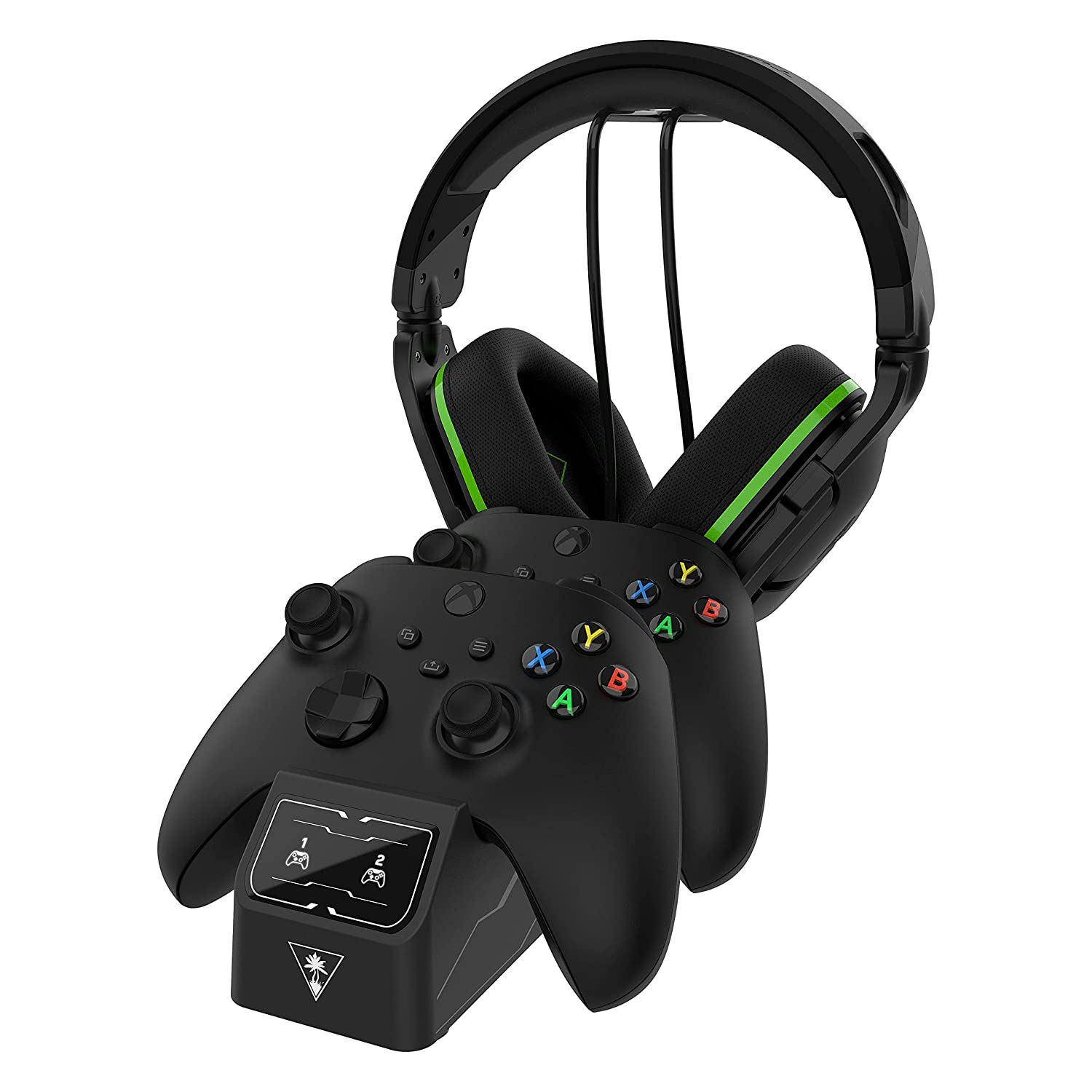 터틀비치 Xbox 시리즈 듀얼 컨트롤러 충전 스테이션 + 헤드셋 스탠드 퓨얼