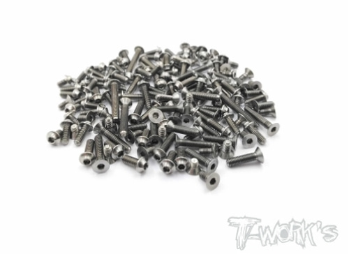 TWORKS TSSU-VIPER989 64 Titanium Screw set ( UFO Head ) 183pcs. ( For Serpent VIPER 989)