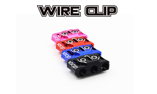 입고완료  KKPIT WIRE CLIP 10 AWG KKACC01014 블랙/레드/블루