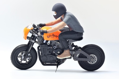 X-Rider 1/8 레트로 RC 오토바이 Caferacer  CR8001-01/CR8001-03