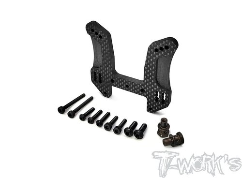 입고완료 TWORKS TO-247-MP10TKI2-F  Graphite Shock Tower 5mm With short Standoffs  프론트 ( For Kyosho MP10 TKI2 )