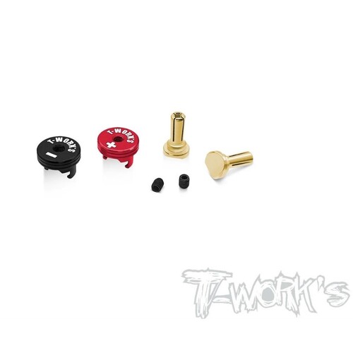 TWORKS EA-040-4 Polarity Heatsink Connector 4mm Red/Black