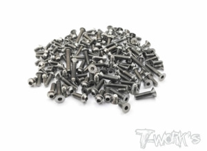 TWORKS TSSU-T4F 64 Titanium Screw set ( UFO Head ) 89pcs. ( For Xray T4F )