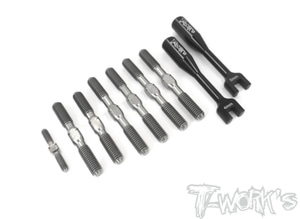 TWORKS TB-184 64 Titanium Turnbuckle Set ( For Serpent SRX8 GT )