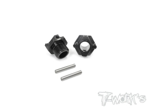 입고완료 TO-245-K1 Black Hard Coated 7075-T6 Alum.Light Weight Wide Offset Wheel Hub +1mm ( For Kyosho MP9 TKI3/TKI4/MP10 ) 2pcs.