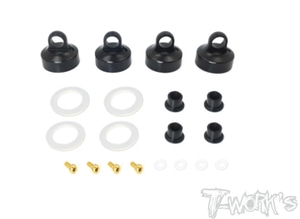 매장입고 TWORKS TO-273-M Black Hard Coated 7075-T6 Alum Aeration Shock Cap ( For Mugen MBX8/7R/7/MBX8 ECO )