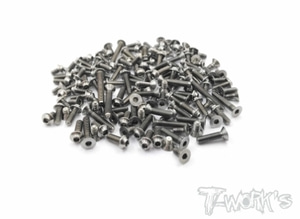 TWORKS TSSU-XB8E&#039;19 64 Titanium Screw set ( UFO Head ) 129pcs. ( For Xray XB8E 2019 )