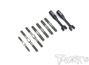 TWORKS TB-177 64 Titanium Turnbuckle Set ( For Kyosho MP10 /MP10E)