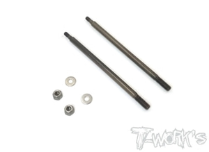 매장입고 TWORKS TO-260-MBX8 DLC coated Front Shock Shaft 59.7mm ( For Mugen MBX8/ MBX7/7R ) 2pcs.