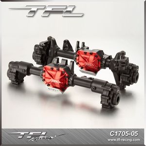 TFL Traxxas TRX-4 크롤러 C1705-05 용 TFL CNC 알루미늄 프론트 리어 액슬 하우징 세트