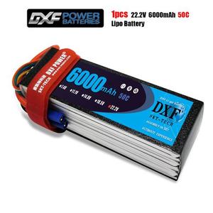 DXF 6S 22.2V 6000mah 50C-100C Lipo 배터리155MM 48MM 55MM