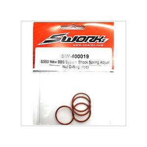 [SW-400019] Shock Spring Adjust nut O-ring (4pcs)