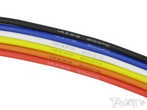 TWORKS EA-025 14 Gauge Silicone Wires 2M