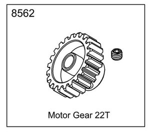 EX-07 MOTER GEAR 22T #8562 1/8 사용가능