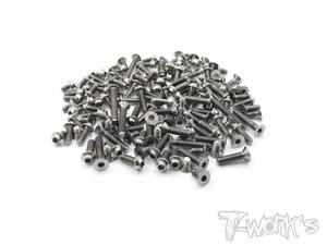 TWORKS TSSU-8ight-XT 64 Titanium Screw set ( UFO Head ) 190pcs.( For TLR 8ight XT )