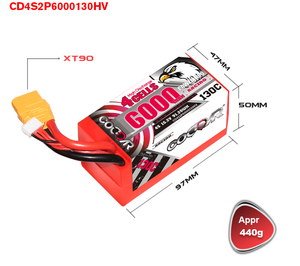 입고완료 CODDAR 4S2P 6000MAH 15.2V 130C HV CALBED HARD CASE