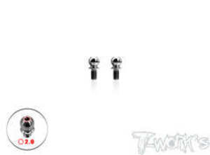 TWORKS TP-T4- 64 Titanium 4.9x3/4/5/6/8/10mm Ball End ( For Xray X4/T4 ) 2pcs