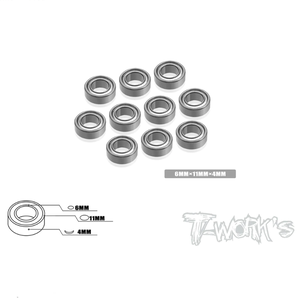 TWORKS BB-6114-10 6x11x4mm  Precision Ball Bearing